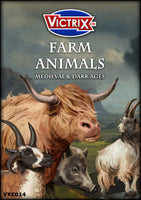 VICTRIX MINIATURES - VXE014 MEDIEVAL FARM ANIMALS