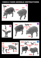 VICTRIX MINIATURES - VXE014 MEDIEVAL FARM ANIMALS