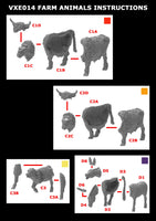 VICTRIX MINIATURES - VXE014 MEDIEVAL FARM ANIMALS