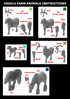 VICTRIX MINIATURES - VXE014 MEDIEVAL FARM ANIMALS
