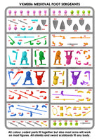 VICTRIX MINIATURES - VXM006 MEDIEVAL FOOT SERGEANTS