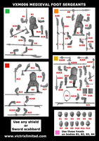 VICTRIX MINIATURES - VXM006 MEDIEVAL FOOT SERGEANTS