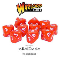 BOLT ACTION : 10 X D10 DICE RED