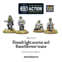 BOLT ACTION : FINNISH LIGHT MORTAR AND FLAME THROWER TEAMS