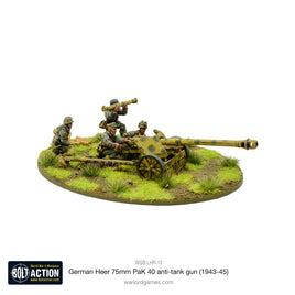 BOLT ACTION : GERMAN HEER 75MM PAK 40 ANTI-TANK GUN (1943 - 45)