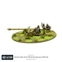 BOLT ACTION : GERMAN HEER 75MM PAK 40 ANTI-TANK GUN (1943 - 45)