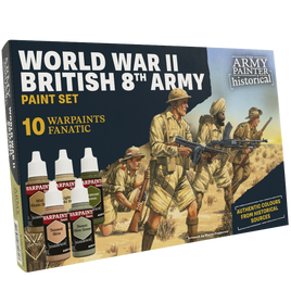 ARMY PAINTER - WARPAINTS HISTORICAL  - WWII BRITISH 8TH ARMY PAINT SET