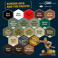 ARMY PAINTER - WARPAINTS HISTORICAL  - WWII IMPERIAL JAPANESE PAINT SET