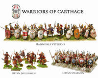 VICTRIX MINIATURES - VXA010 WARRIORS OF CARTHAGE : HANNIBAL'S VETERANS, LIBYAN SPEARMEN AND LIBYAN JAVELINMEN