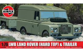 AIRFIX - A02324 LWB LAND ROVER (HARD TOP) & TRAILER 1/76