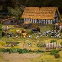 VICTRIX MINIATURES - VXE014 MEDIEVAL FARM ANIMALS