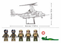 SLUBAN - B1537 MB MV-22 OSPREY SCALE 1:44 1142 PCS C4