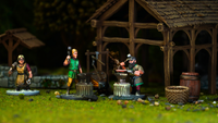 WARGAMES ATLANTIC - CLASSIC FANTASY - VILLAGERS (2) : ELVES & DWARVES