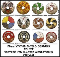 VICTRIX MINIATURES - VIK 1 VIKING SHIELD DESIGNS 1