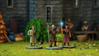 WARGAMES ATLANTIC - CLASSIC FANTASY - VILLAGERS (2) : ELVES & DWARVES
