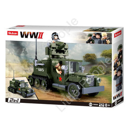 SLUBAN - B0685  WW2 HALF TRACK GAZ 2 IN 1 243 PCS