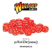 BOLT ACTION : 30 RED D6 (10MM)