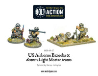 BOLT ACTION : US AIRBORNE BAZOOKA AND 60MM LIGHT MORTAR TEAMS