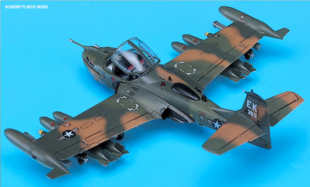 Academy 12461 1/72 A-37B Dragonfly Plastic Model K - Khaki and Green Books