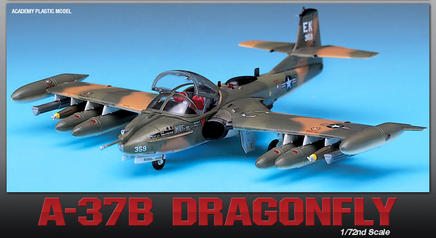 Academy 12461 1/72 A-37B Dragonfly Plastic Model K - Khaki and Green Books