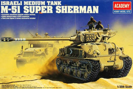Academy 13254 1/35 IDF M-51 Super Sherman Plastic Model Kit - Khaki and Green Books