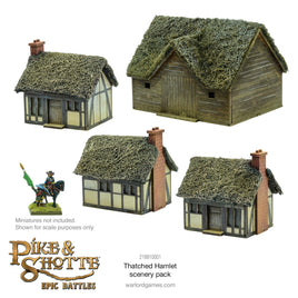EPIC BATTLES : PIKE & SHOTTE - SARISSA PRECISION - THATCHED HAMLET SCENERY PACK