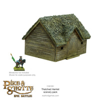 EPIC BATTLES : PIKE & SHOTTE - SARISSA PRECISION - THATCHED HAMLET SCENERY PACK