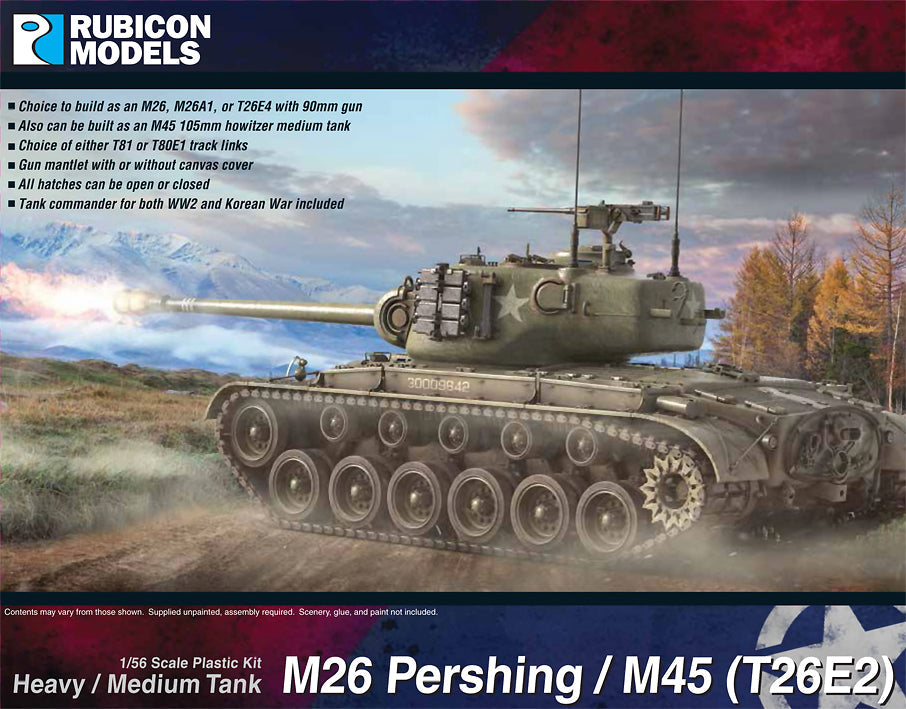 (T26E2)　and　Rubicon　Medium　Tank　M26　Green　Pershing　M45　Khaki　Heavy　Books
