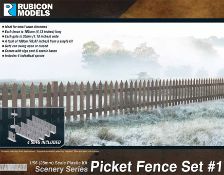 Rubicon Picket Fence Set #1 - Khaki and Green Books
