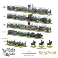 Black Powder - Epic Battles: Waterloo - British Infantry Brigade - Khaki and Green Books