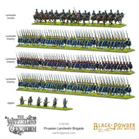 Black Powder Epic Battles - Waterloo: Prussian Landwehr Brigade - Khaki and Green Books