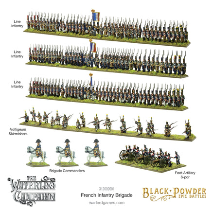 Black Powder - Epic Battles: Waterloo - French Infantry Brigade - Khaki and Green Books