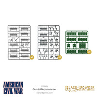 BLACK POWDER EPIC BATTLES : ACW - GUTS & GLORY STARTER SET - Khaki and Green Books