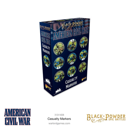 BLACK POWDER EPIC BATTLES : ACW - CASUALTY MARKERS - Khaki and Green Books