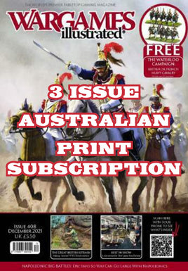 Wargames illustrated Print Subscription (Australia) 3 Issues POST INCLUDED - Khaki & Green Books
