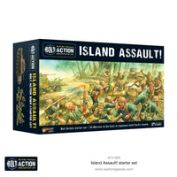 Bolt Action Island Assault Starter Set - Khaki and Green Books