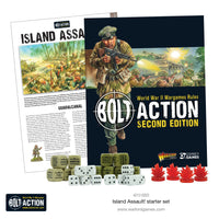 Bolt Action Island Assault Starter Set - Khaki and Green Books