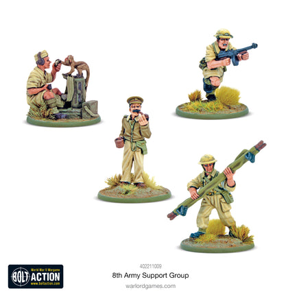 Bolt Action - 8th Army support group - Khaki and Green Books