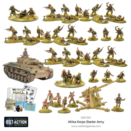Bolt Action - Afrika Korps Starter Army - Khaki and Green Books