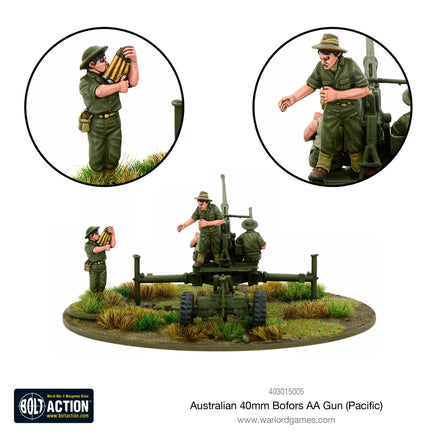 Bolt Action - Australian 40mm Bofors AA gun (Pacific) - Khaki and Green Books