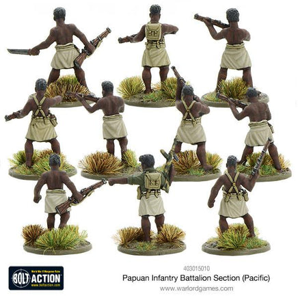 Bolt Action - Papuan Infantry Battalion section (Pacific) - Khaki and Green Books