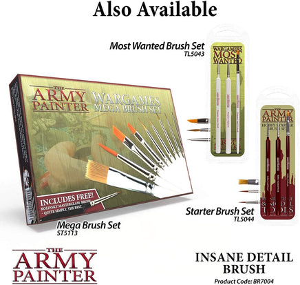 THE ARMY PAINTER WARGAMER BRUSH - INSANE DETAIL - Khaki and Green Books