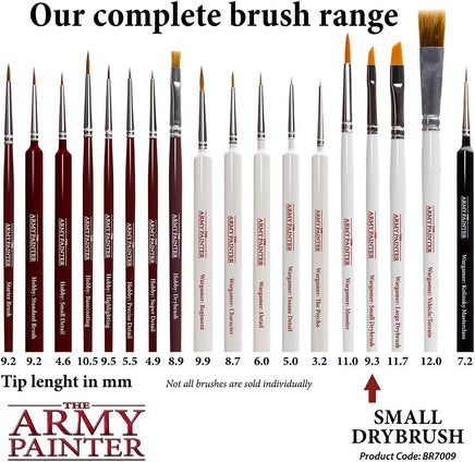 THE ARMY PAINTER WARGAMER BRUSH - SMALL DRYBRUSH - Khaki and Green Books