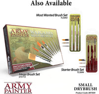 THE ARMY PAINTER WARGAMER BRUSH - SMALL DRYBRUSH - Khaki and Green Books