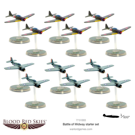 Blood Red Skies - Battle of Midway Starter Set - Khaki & Green Books