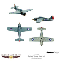 Blood Red Skies - Battle of Midway Starter Set - Khaki & Green Books