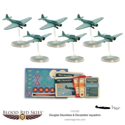 Blood Red Skies - Douglas Dauntless & Devastator Squadron - Khaki & Green Books