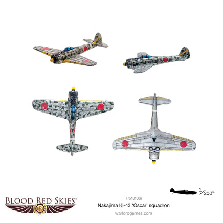 Blood Red Skies -  Nakajima KI-43 II 'Oscar' Hayabusa Squadron - Khaki & Green Books