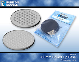 Rubicon - Lipped Bases - 60mm Round Base (5) - Khaki and Green Books