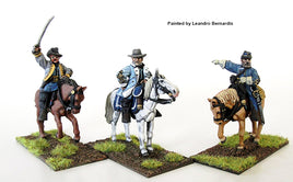 Perry Miniatures - Metal - ACW4 Confederate Generals mounted - Khaki and Green Books
